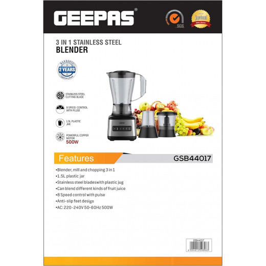 Geepas 3 IN 1 blender