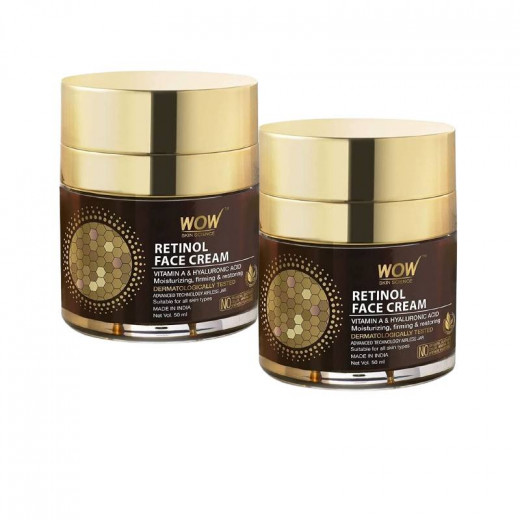 Wow Skin Science Retinol Face Cream,50ml, 2 Packs