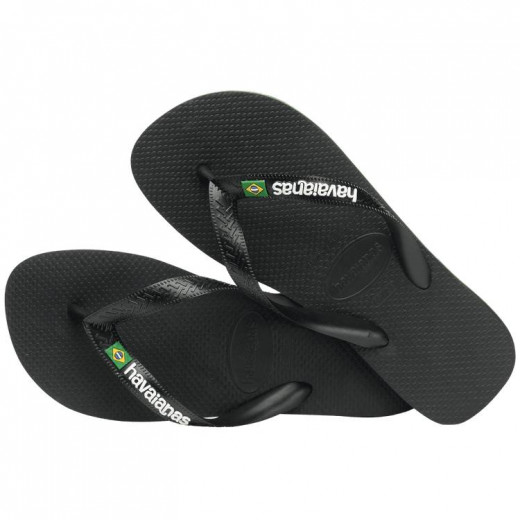 Havaianas Brasil Logo Black 37/38