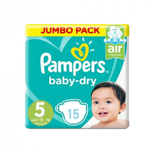 Pampers Pack Junior Size 5, 11-25 kg, 15 diapers