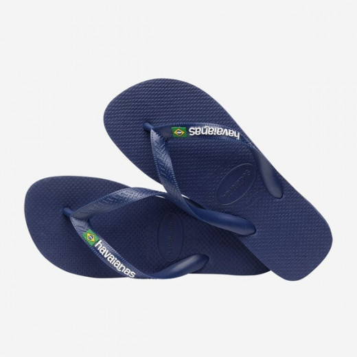 Havaianas Brasil Logo Navy Blue 39/40