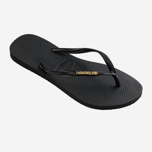 Havaianas Logo Mattalic Black/Gold 37/38