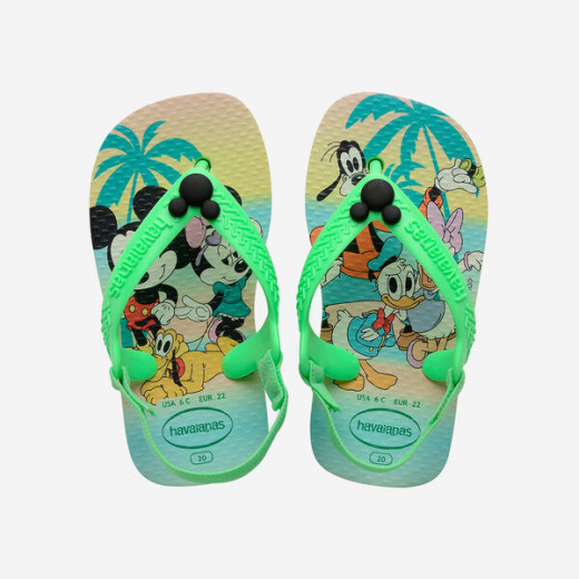 Havaianas Baby Disney Classics / Lime Green Size 17