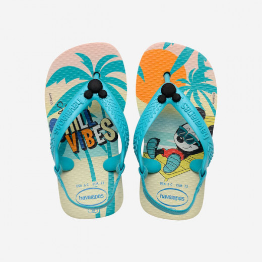 Havaianas Baby Disney Classics / Beige Straw Size 19