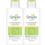 Simple Kind to Skin Hydrating Light Moisturizer with SPF 15, 125 ml, 2 Packs