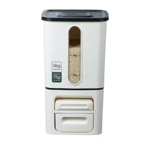 Vague Push-Serve Portion Control Storage Bin 6 Kg