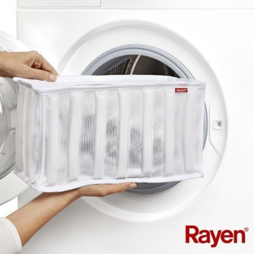 Rayen Dryer Laundry Footwear , Reusable Protective Bag For Shoe Wash, White,34 X 16 X 19 Cm,6290.01