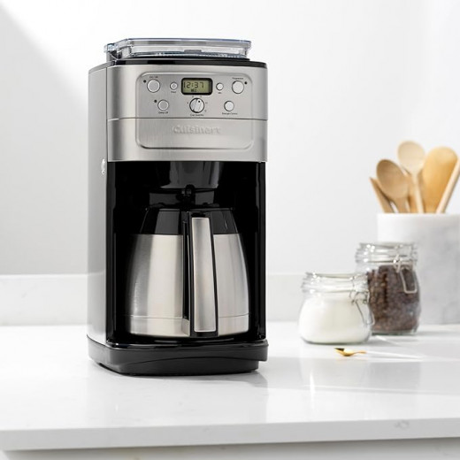 Cuisinart Grind and Brew Plus | Bean to Cup Filter Coffee Maker | DGB900BCU | Silver