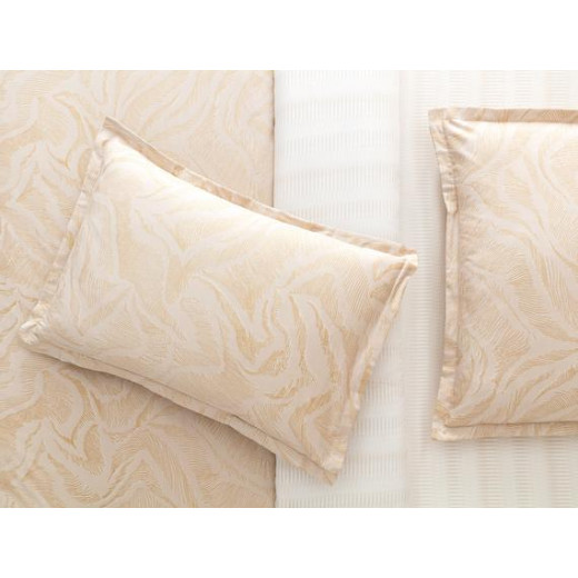 Madame Coco Coyan Double Size Silk Satin Duvet Cover Set - Beige