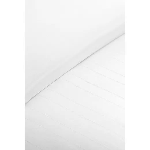 Madame Coco   Chouette Double Antique Percale Duvet Cover Set - White