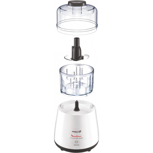 Moulinex La Moulinette Chopper With Blender, 1000 Watt, White - Dpa241