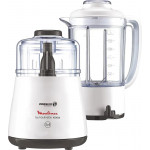 Moulinex La Moulinette Chopper With Blender, 1000 Watt, White - Dpa241