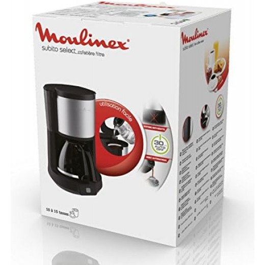 Moulinex FG370811 Freestanding Semi-auto manual drip coffee maker 15 cups Black