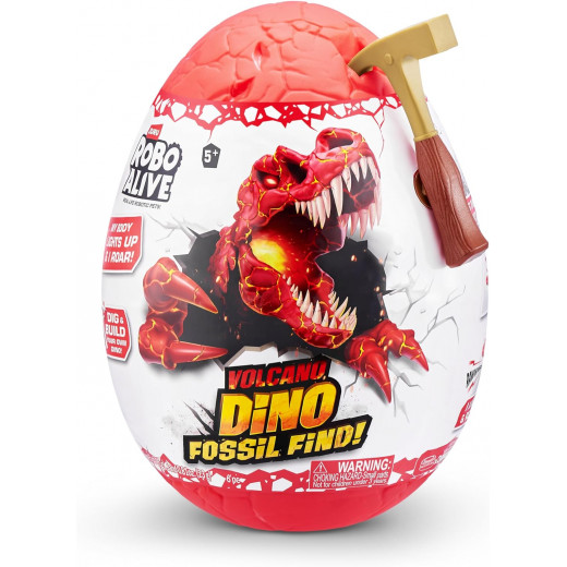 Robo Alive-Dino Fossil FIND-Series 2 Surprise Egg Volcano T-REX