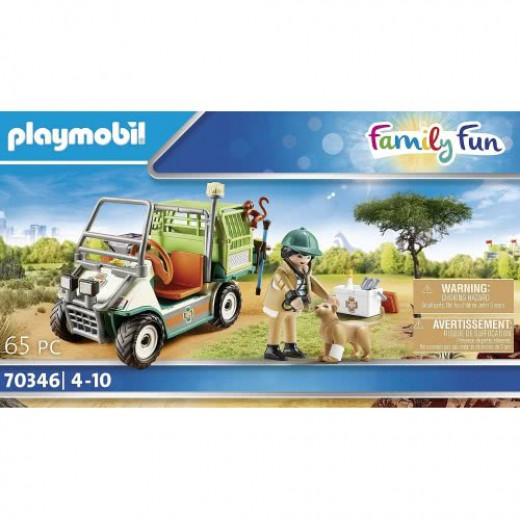 Playmobi  Family Fun Zoo Vet With Medical Cart