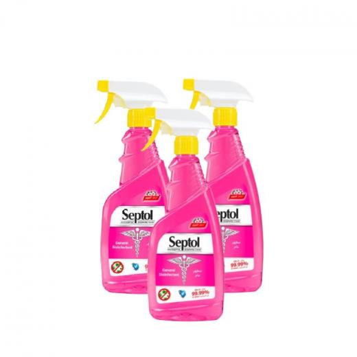 Septol Flower Antisepic Spray, 3 Packs 500ml