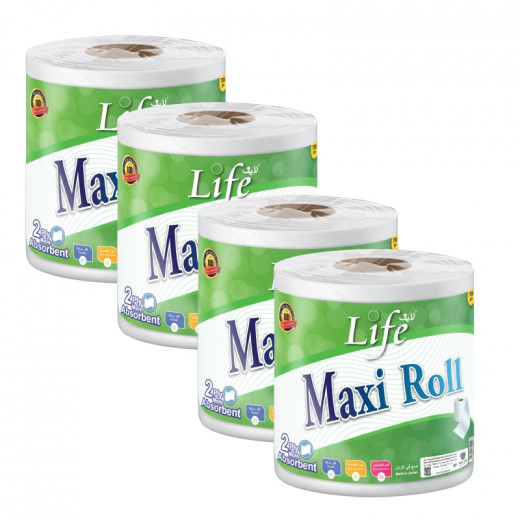 Life Maxi Roll 2 ply 700 Gram, 4 PACKS