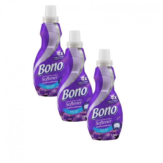 Bono Fabric Softener Purple 1.5L, 3 PACKS