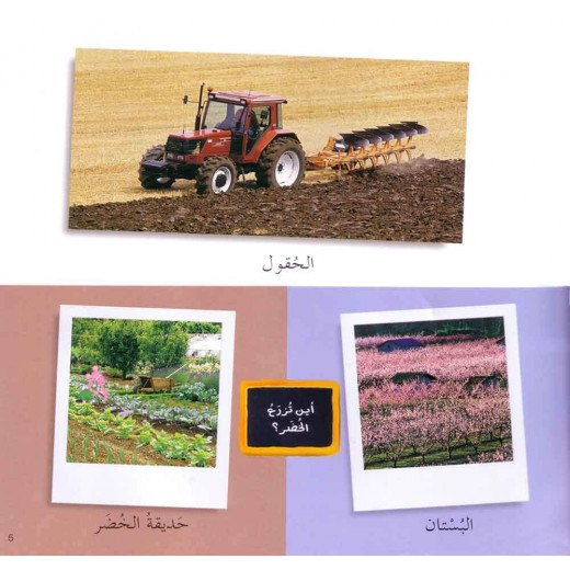 Photo Images of the "The Farm" in Arabic script