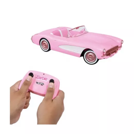 Barbie The Movie Collectible Car, Pink Corvette Convertible Remote Control NIB