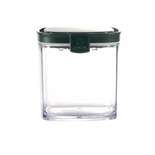 Vague Square Airtight Food Container Jar 500 ml Green