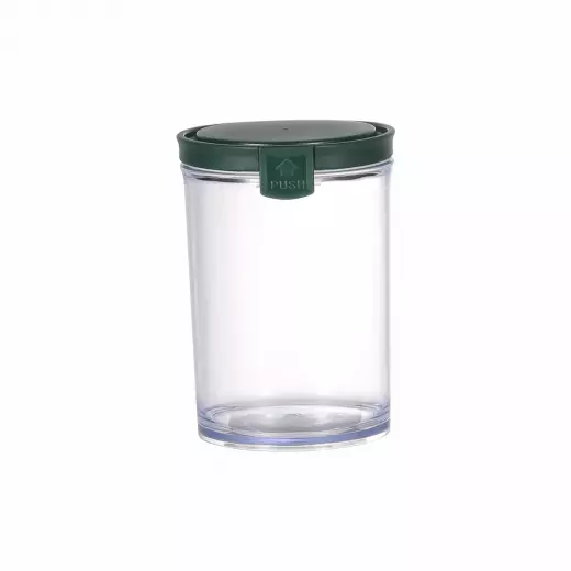 Vague Round Airtight Food Container Jar 550 ml Green