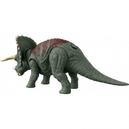 Mattel Jurassic World Roar Strikers Triceratops Dinosaur Action Figure