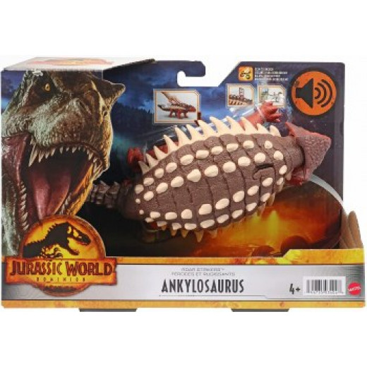 Mattel Jurassic World Roar Strikers Triceratops Dinosaur Action Figure