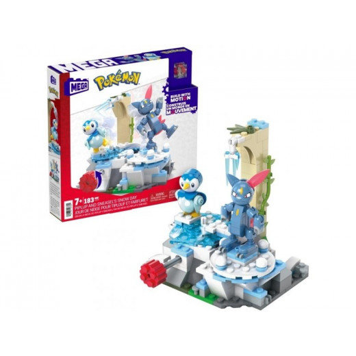 Pokémon Mega Construx Construction Set Piplup and Sneasel’s Snow Day