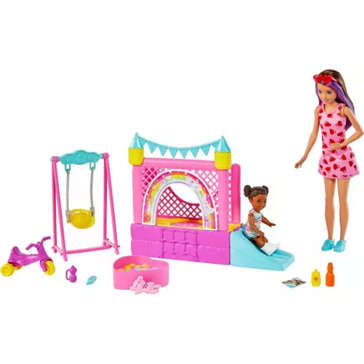 Barbie Skipper Babysitters Inc. Bounce House Playset