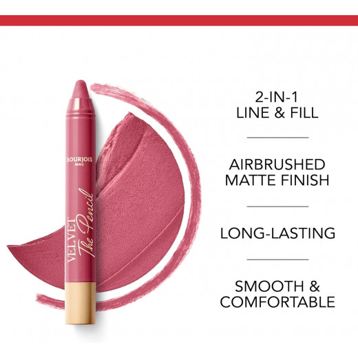 Bourjois Velvet Lip Pencil 02 Amou-Rose