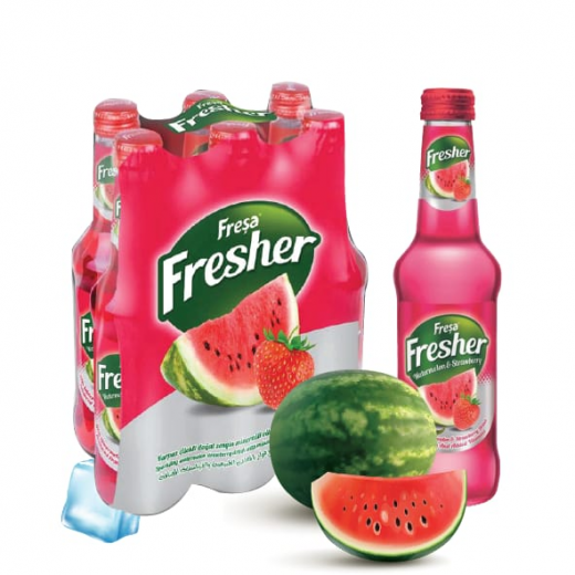 Fresher Natural Sparkling Watermelon 250ml Pack of 6