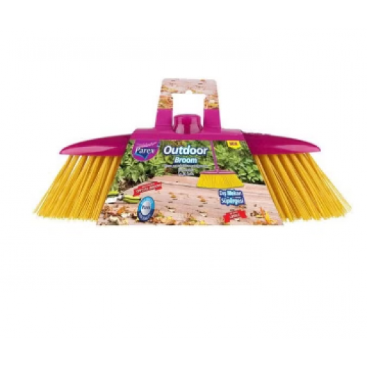 Parex Outdoor Broom Without Handle Purple/Yellow