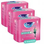 Fine Adult Diaper Care Active Pull-Ups Large (Carton of 12x4)* 3 Packs