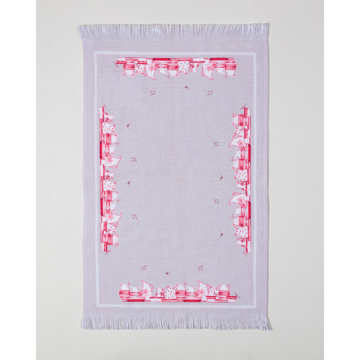 Madame Coco Belle Printed Kıtchen Towel Pink