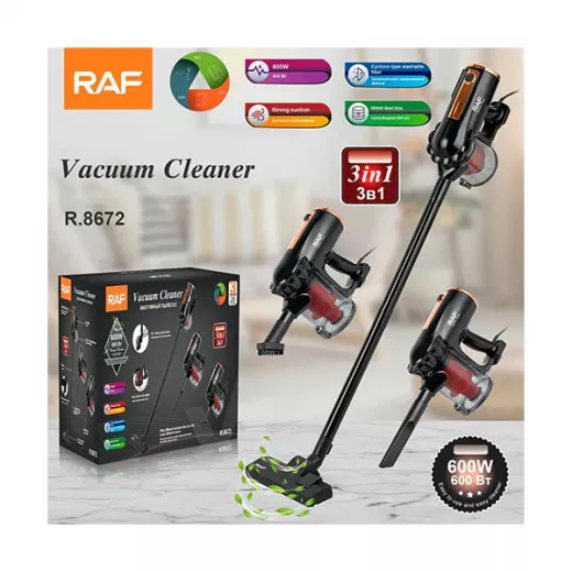 RAF Vacuum Cleaner 600W, Black