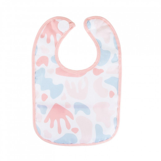 BabyJem Double Sided Resistant Bib PUZZLE Pink