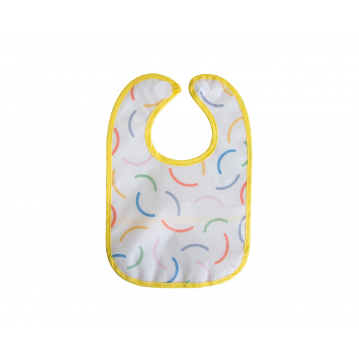 BabyJem Double Sided Resistant Bib SmileyFace Yellow