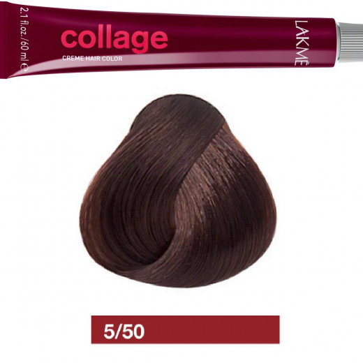 Lakme Collage Mahogany Light Brown Cream Hair Color 5/50