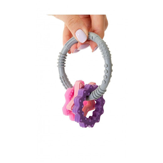 Babyjem Silicone Ring Baby Teether – Pink