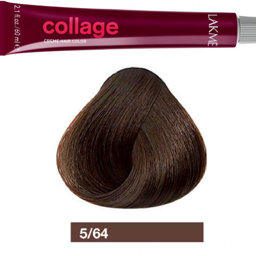 Lakme Collage Copper Chestnut Light Brown Cream Hair Color 5/64