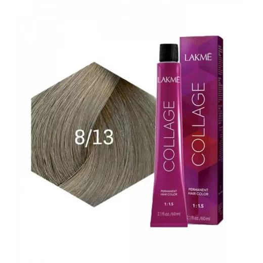 Lakme Collage Cream Gold Ash Light Blonde Hair Color 8/13