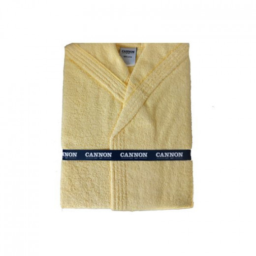 Cannon Plain Unisex Bathrobe (1 Piece), 100% Cotton, XL, Yellow