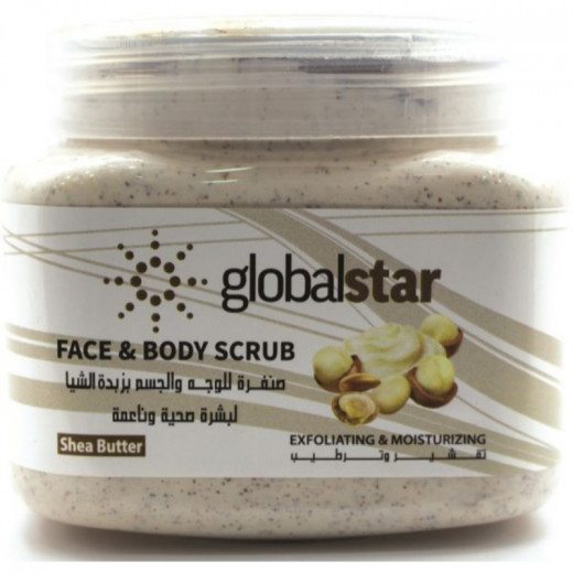 GlobalStar Face & Body Scrub Shea Butter 500ml