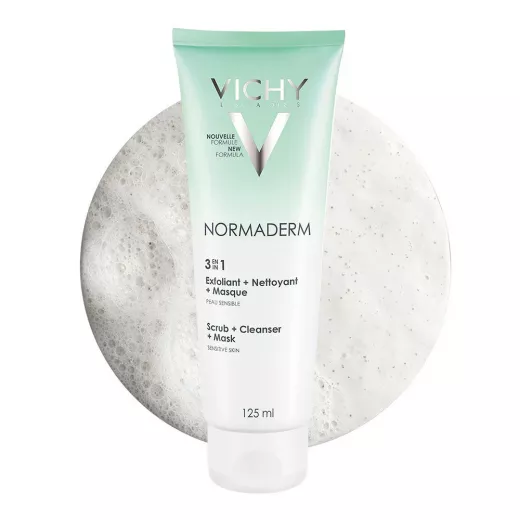 Vichy Normadram Triple Action 3 in 1 Facial Cleanser 125 ml