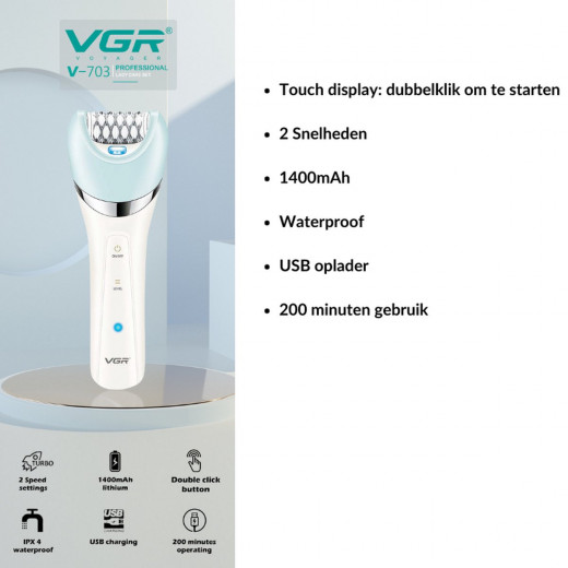 VGR 5n1 Multifunctional Epilator Set