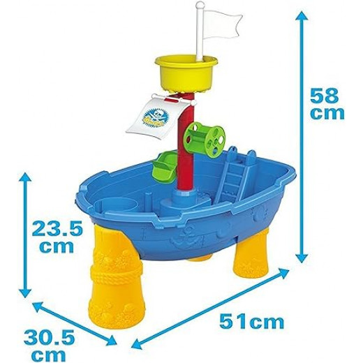 24-Piece Pirate Ship Boat Sand and Water Table Play Set