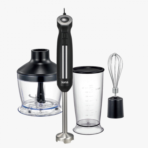 Sona Hand Blender With accessories  1200 W Black 600 ml