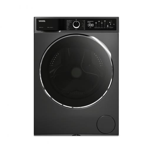 Vestel Washing Machine with Dryer 6/9, 1400 Cycles, Black