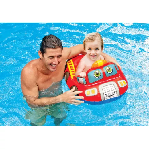 Intex Mat Kid Car Float, 74*58 Cm, Assorted